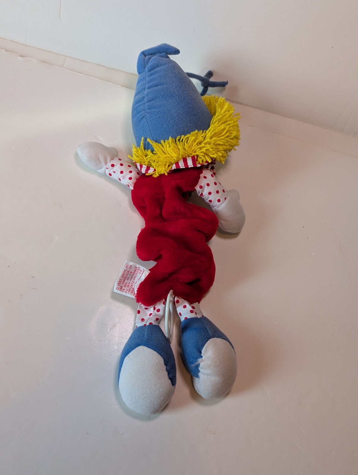 Vintage Dakin Musical Clown Pull Crib Plush Toy Works Great Soothing