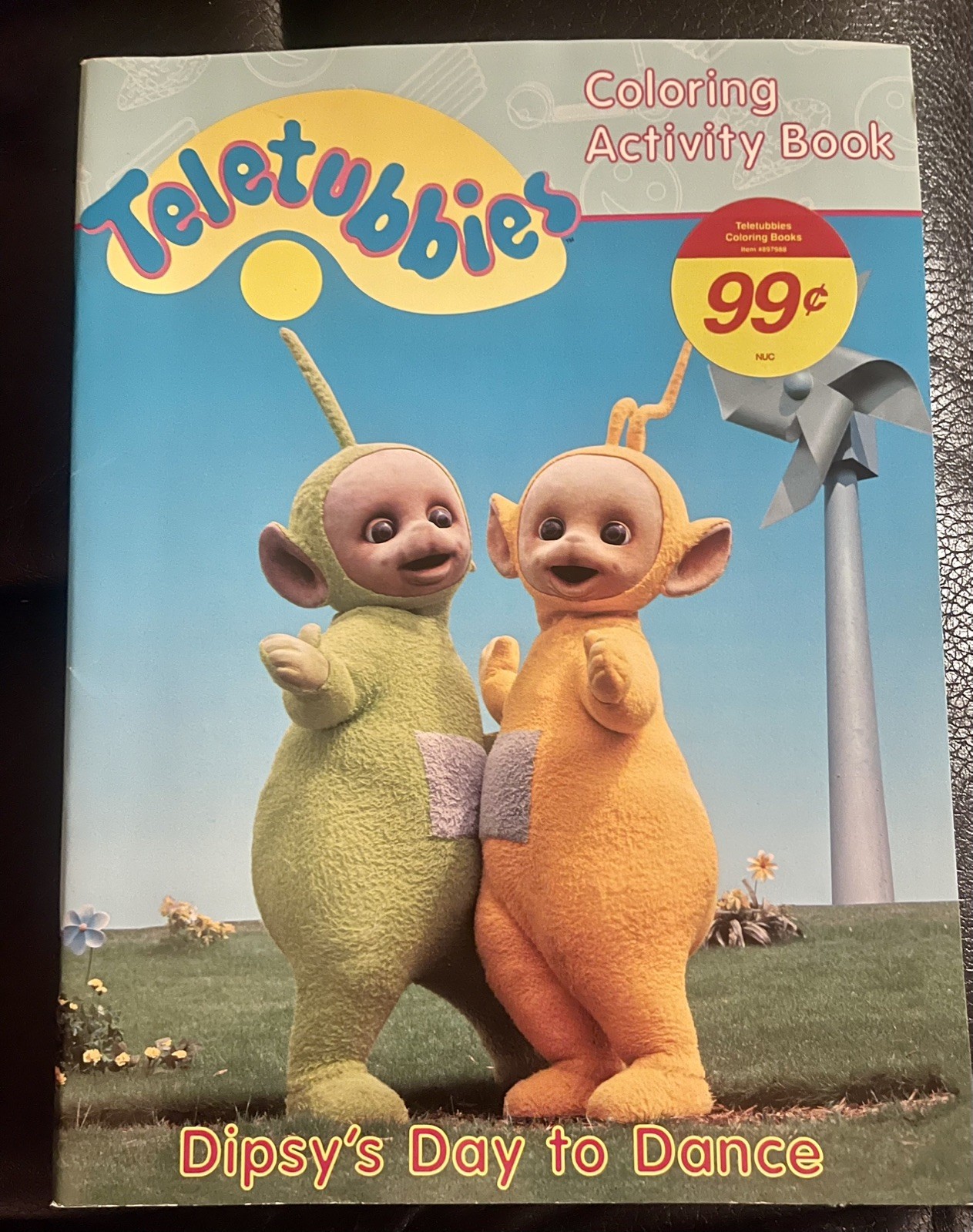 Teletubbies Vintage 1998 Coloring Activity Book Dipsy’s Day To Dance Unused