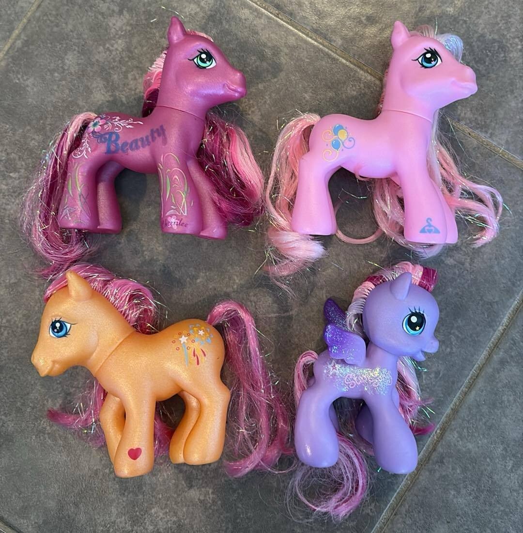 2002 Hasbro My Little Pony MLP G3 Sparkleworks Cheerilee PINKIE PIE and Starsong