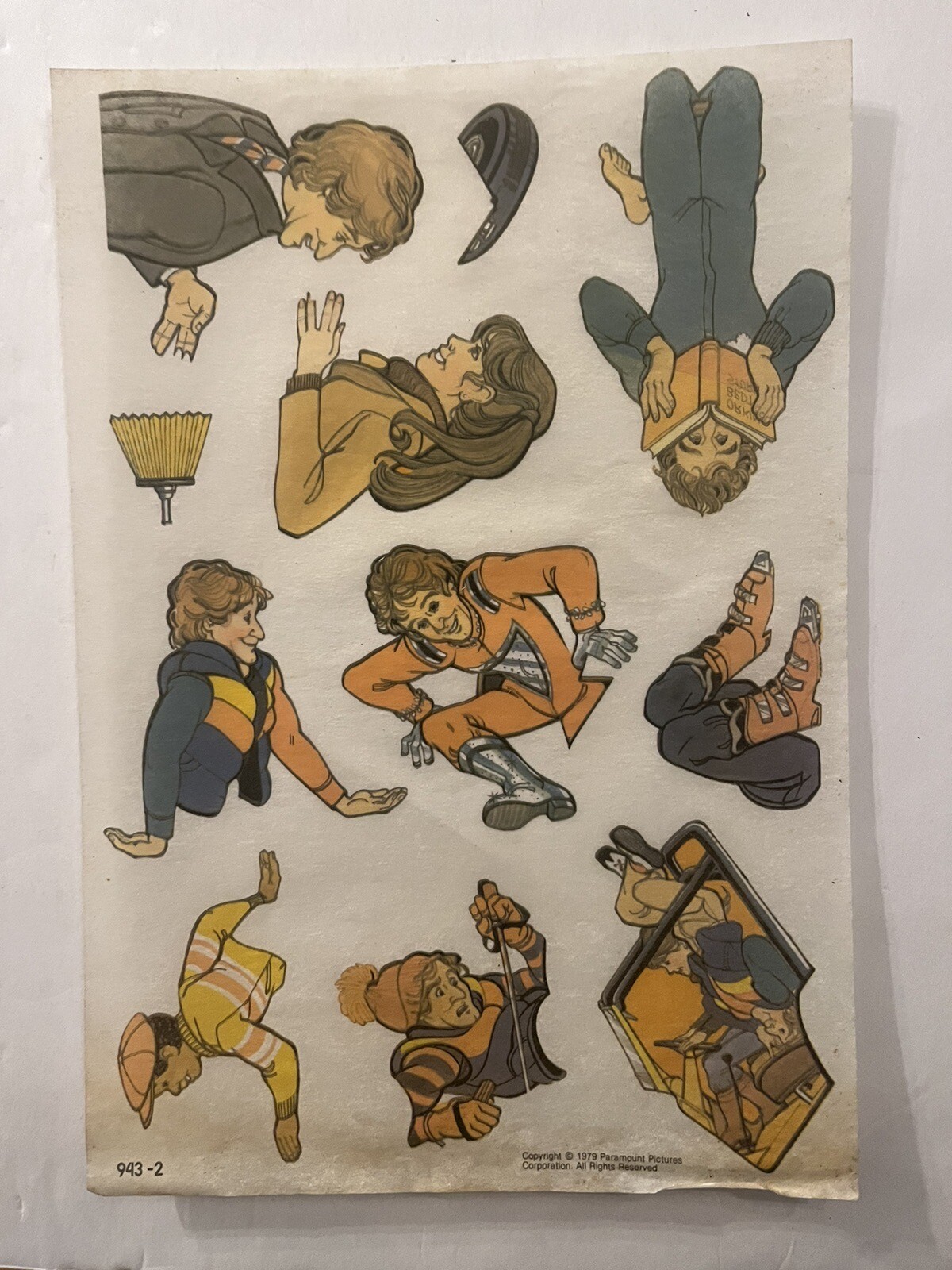 Mork & Mindy Rub N Play Magic Transfer 1979 Sheet Colorforms Robin Williams