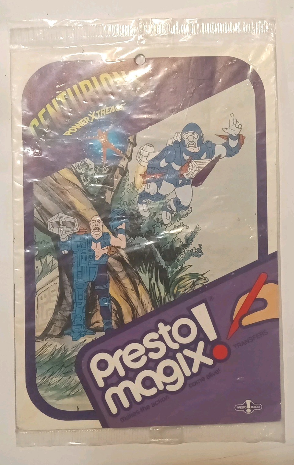 Vintage Centurions Presto Magix 25 Transfers Decals 9×18″ Background Play Sheet