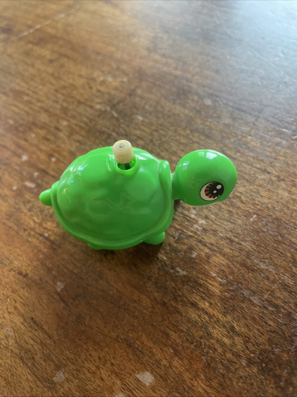 Vintage 1977 Tomy Wind Up Green Turtle Toy Not Working, Looks Good