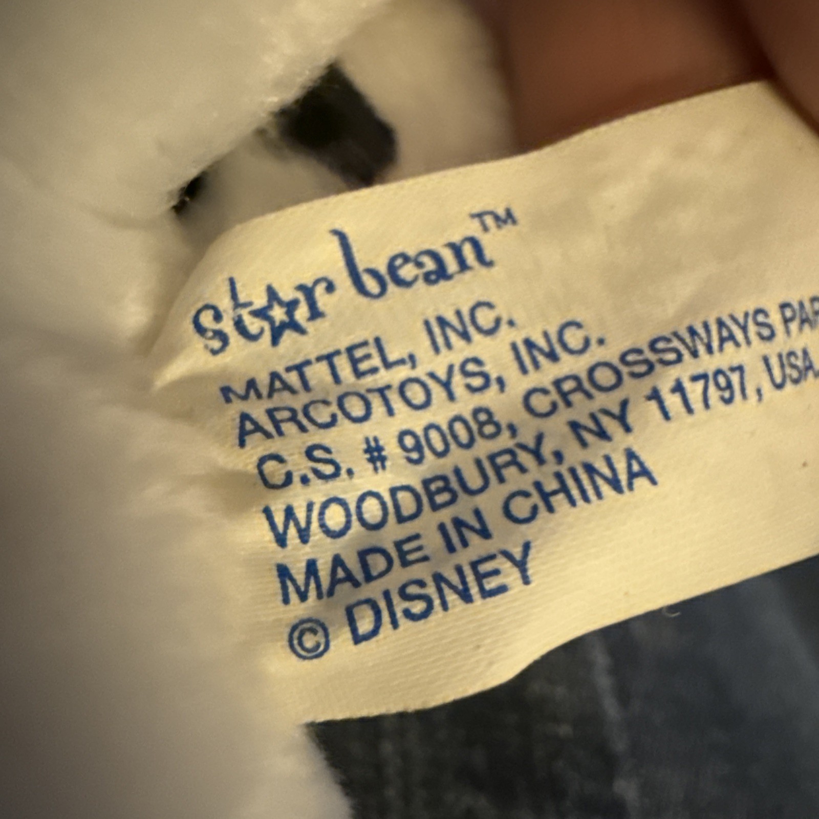 Vintage Star Bean Disney Toy Pepper Plush From 101 Dalmatians w/sealed tag