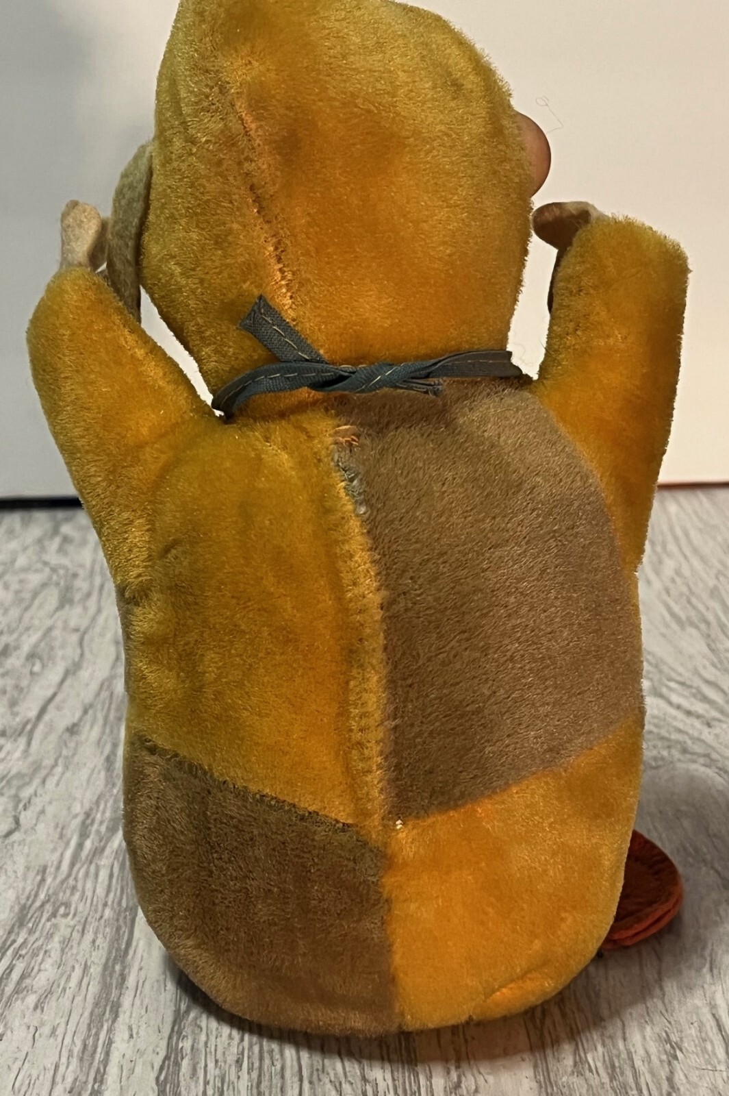 Vintage Pinocchio Doll Rattle Rubber Face Chime Gunderful Creations Plush Gund