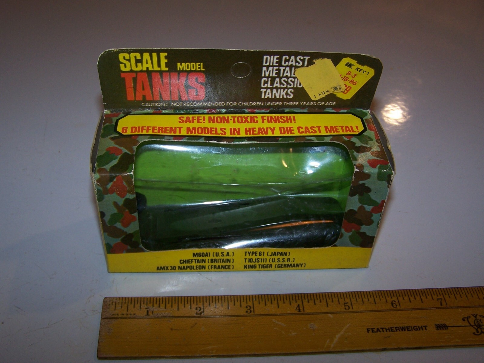 Vintage Toy SCALE MODEL TANKS Empty Box – Made for Kmart Kresge