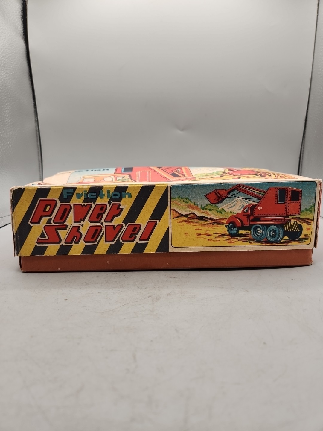 Vintage Tin Litho Daiya 267 Power Shovel Excavator Toy Friction Truck Excellent