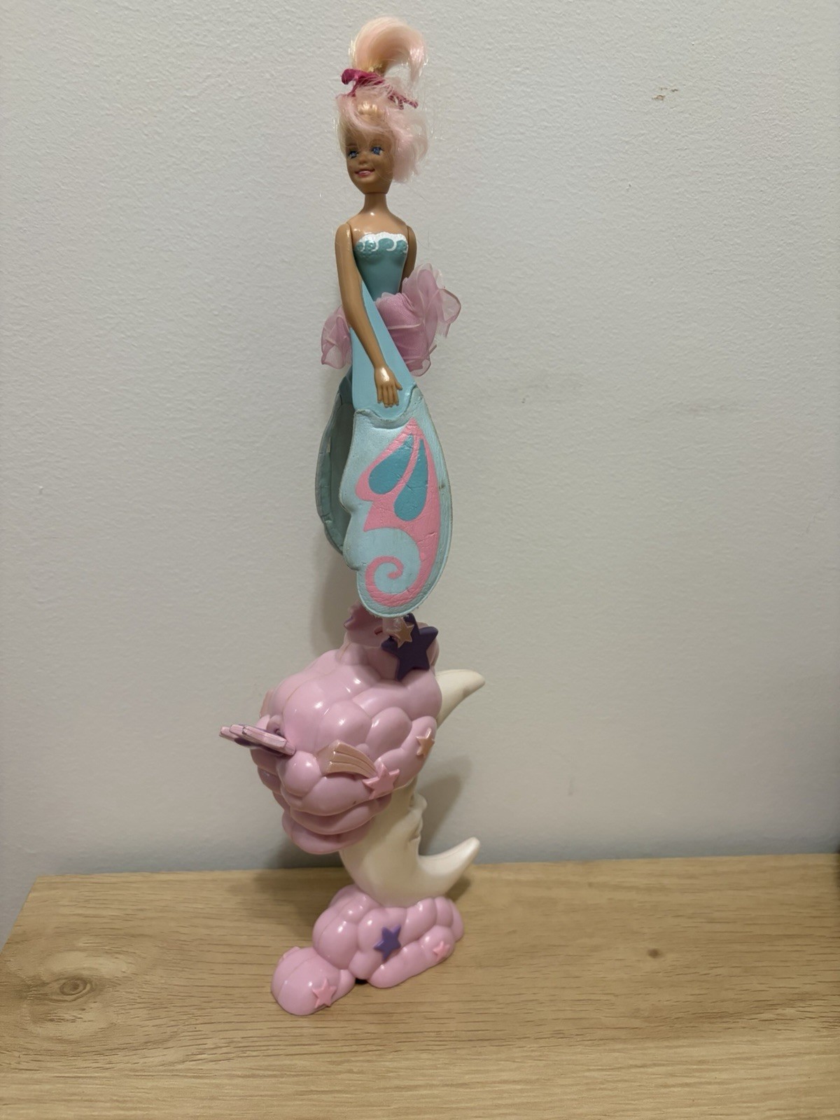 Vintage 1994 90s Up Up & Away Flying Spinning Fairy Toy Working