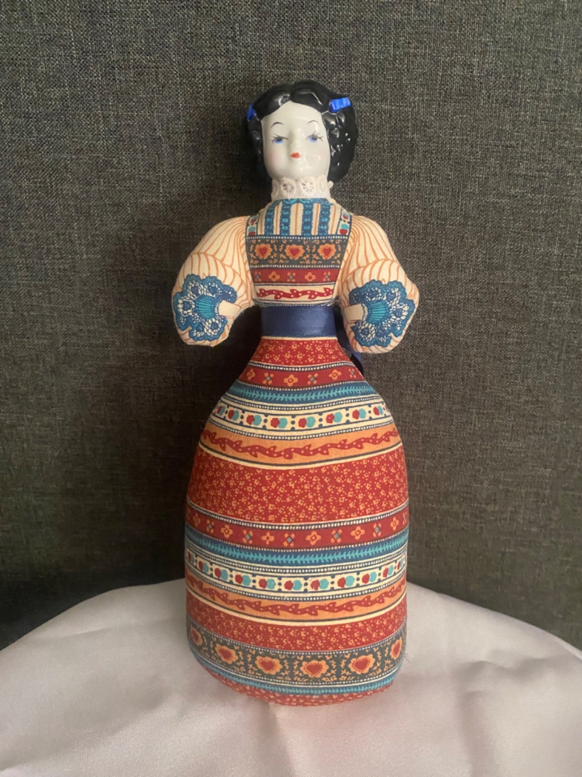 Vintage China Doll American Avon Heirloom porcelain head cloth body collectible