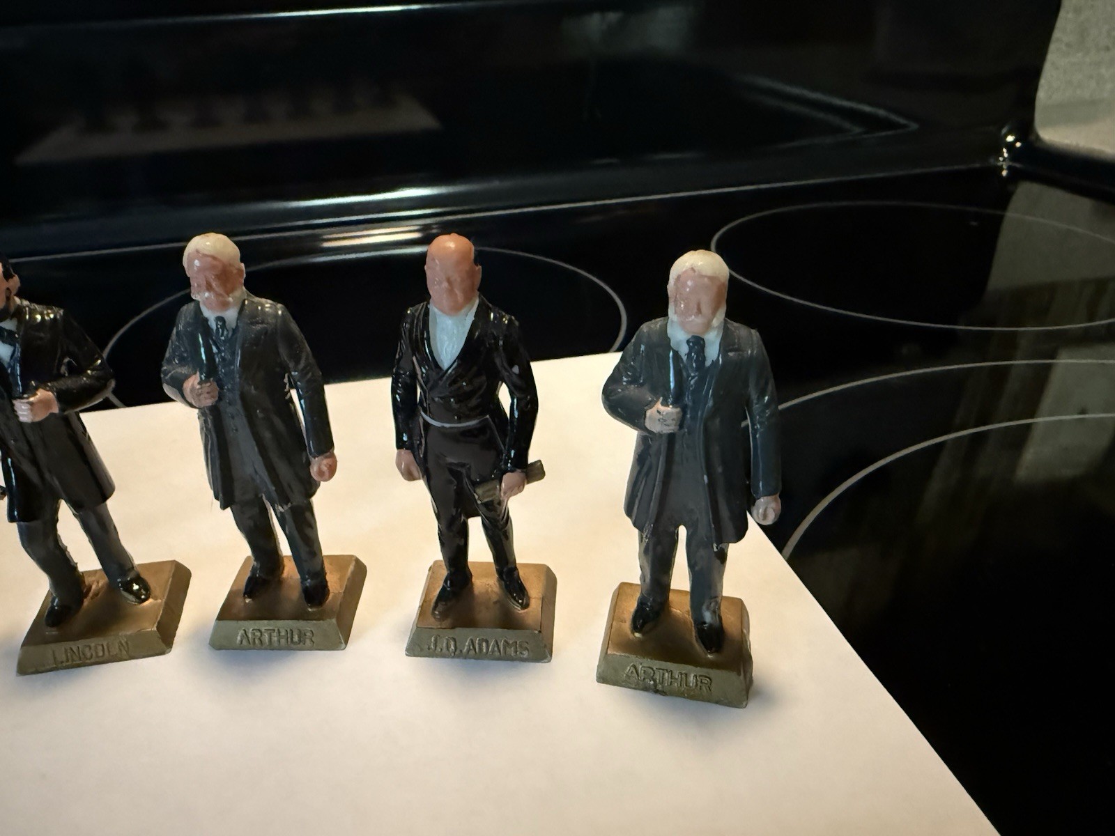 Vintage Marx Toys US Presidents Plastic Lot Of 7 Lincoln Washington JQ Adams