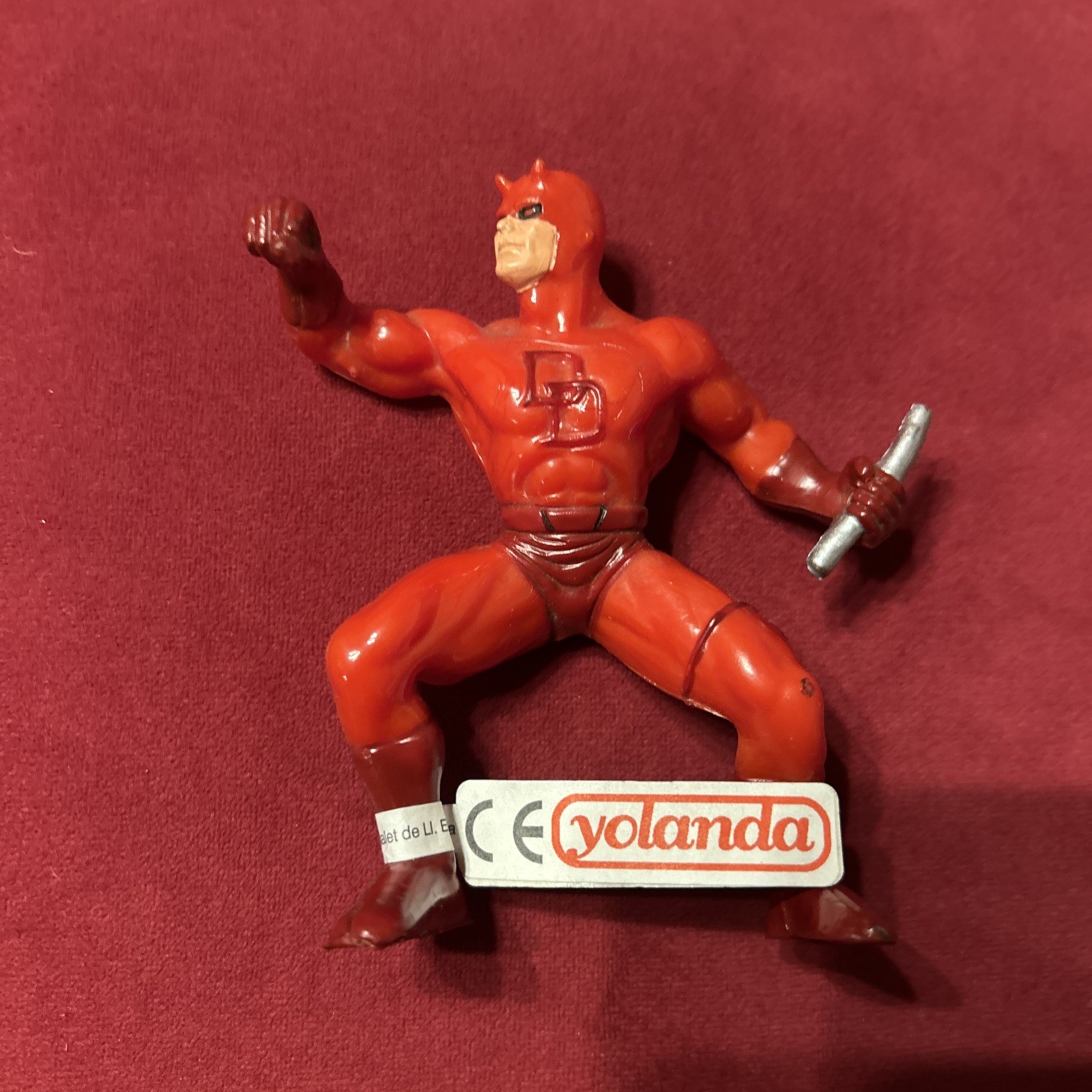 vintage DAREDEVIL rare PVC plastic figure MARVEL 1996 Yolanda
