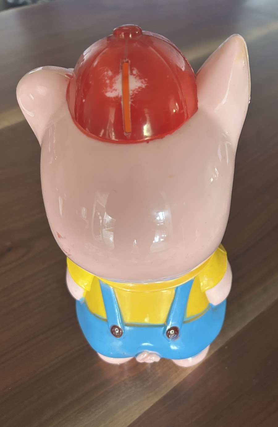 Vintage 1950’s Ideal Porky Pig Piggy Hard Plastic Coin Bank Doll Figure I-2317
