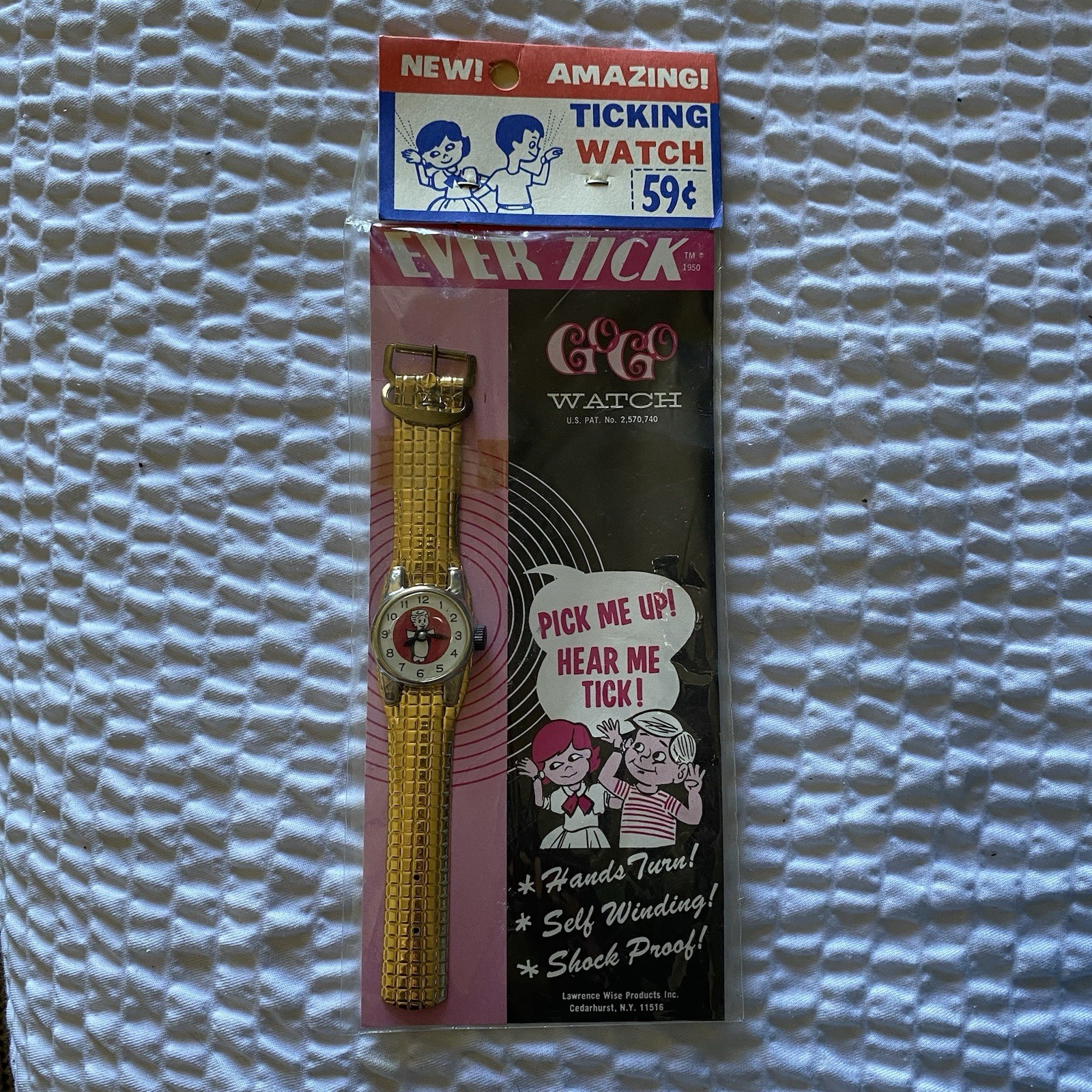 VINTAGE EVER TICK TOY WATCH NEW IN PACK Qty 1
