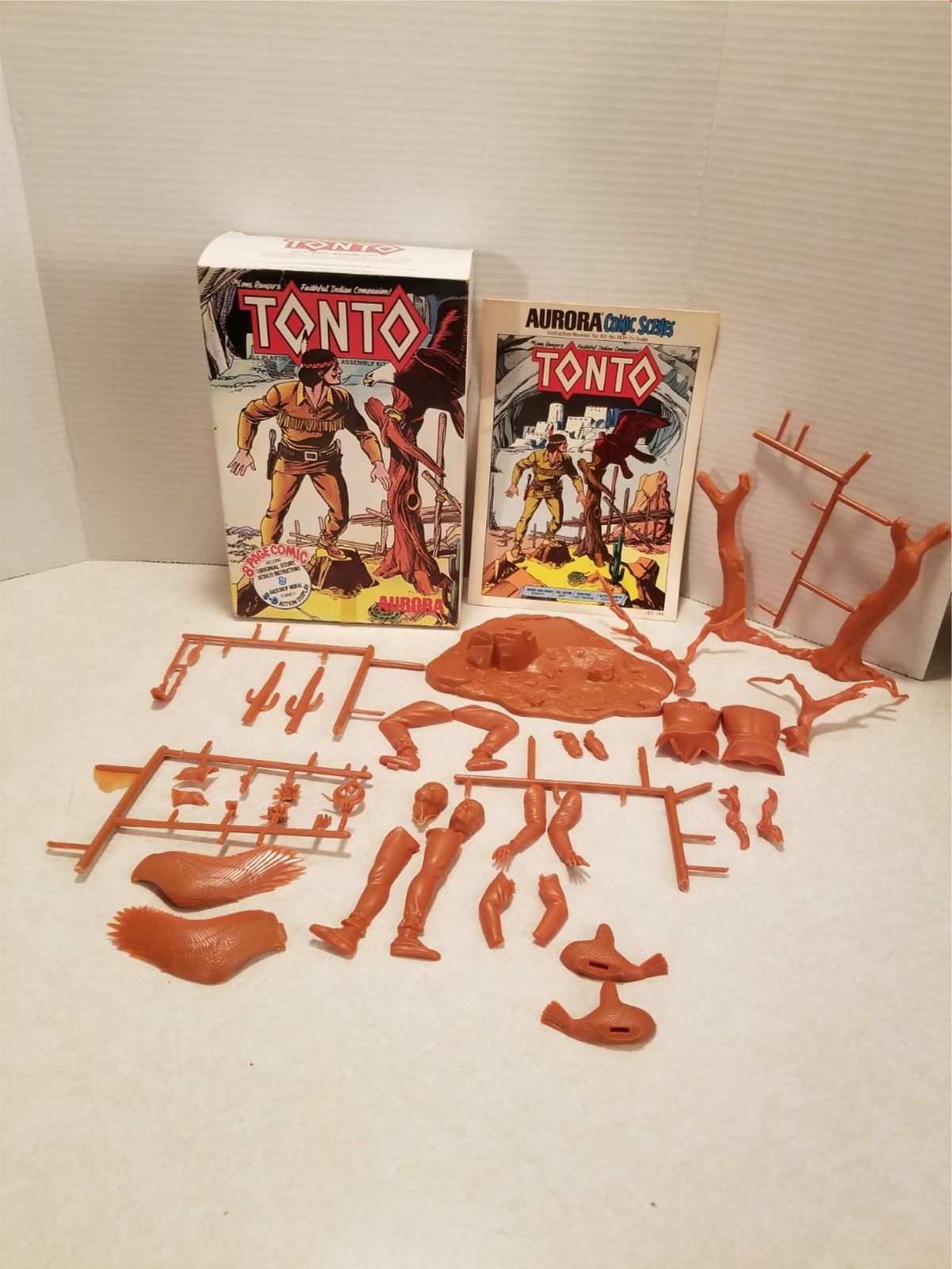 Vintage 1974 Aurora Tonto Model Kit MIB Unbuilt Complete Shelf B4