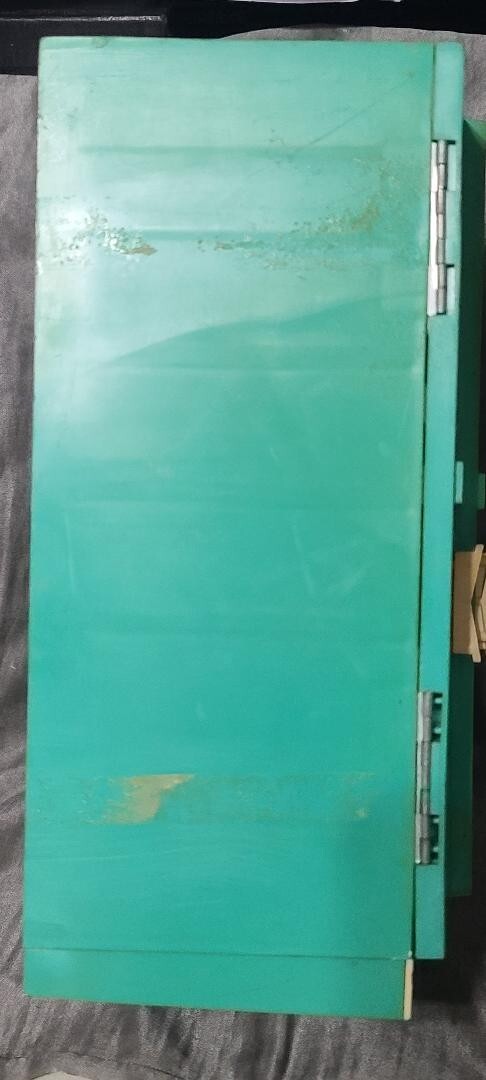 Vintage Topper Suzy Homemaker Toy Side by Side Refrigerator Teal 1969 Play Food