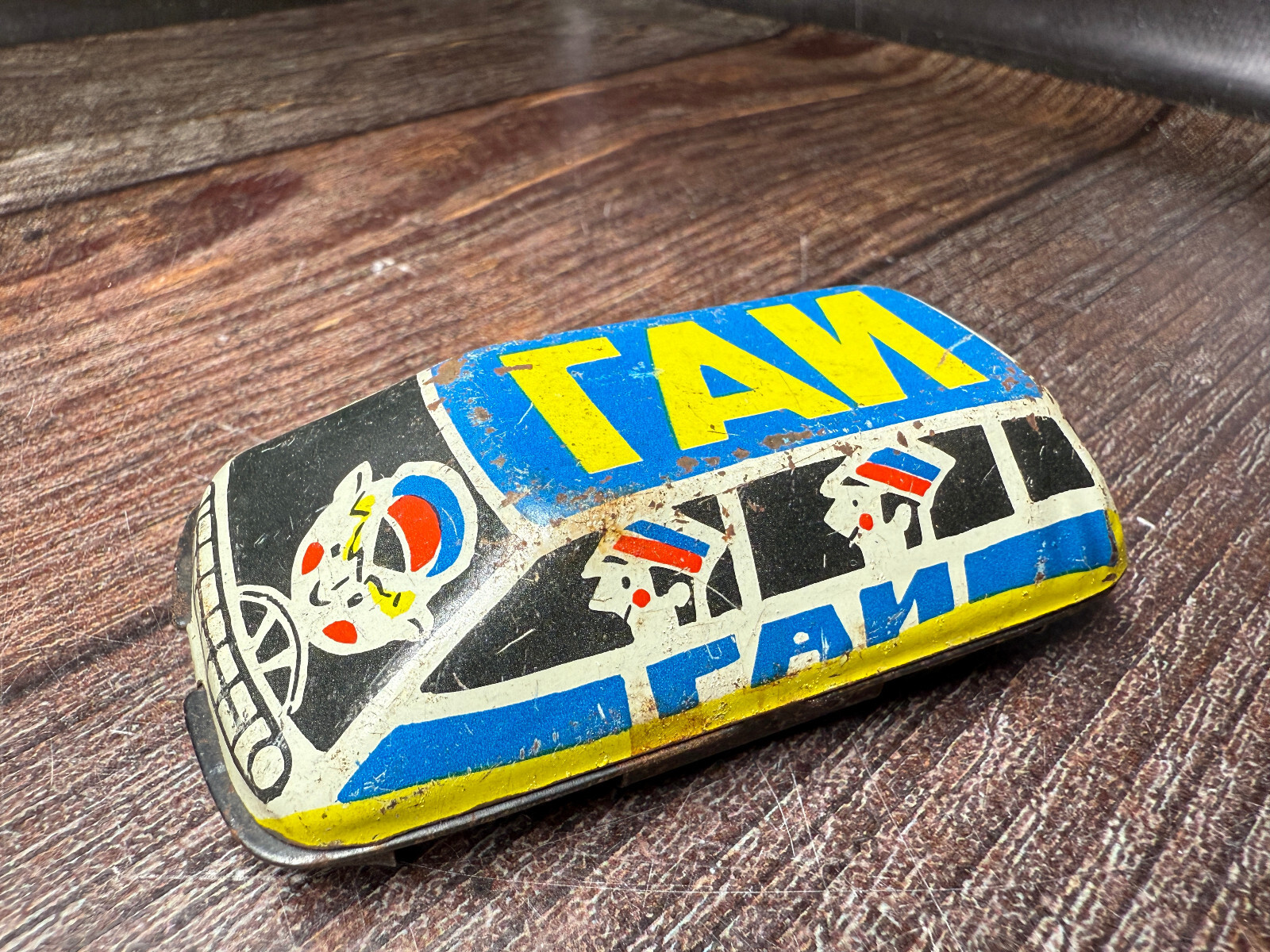 Soviet Rare Vintage Tin Toy Road Police GAI 02 Model Car USSR Communism 1:43