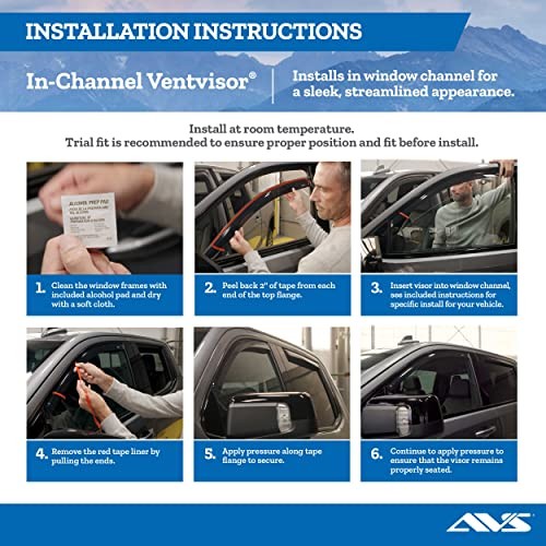 [AVS] In-Channel Rain Guards For 2015 – 2022 Chevrolet/GMC Colorado/Canyon,