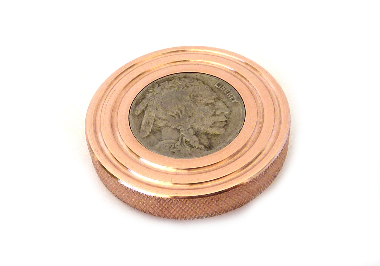 The FlatTop – Copper Buffalo EDC Spinning Top