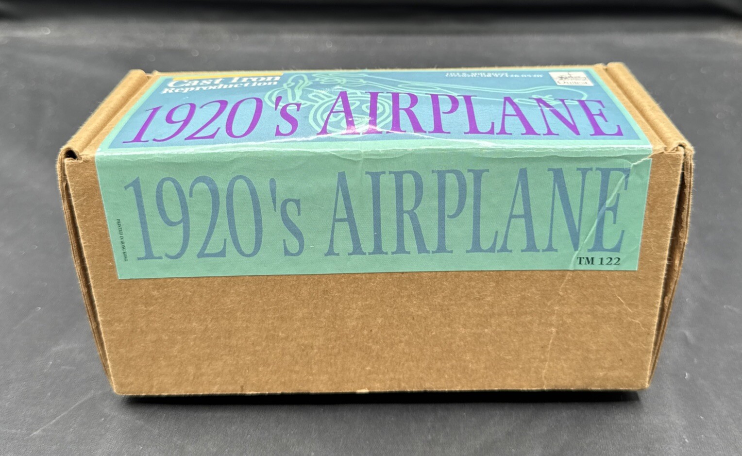 Quaest TM122 Cast Iron Reproduction 1920’s Airplane In Box