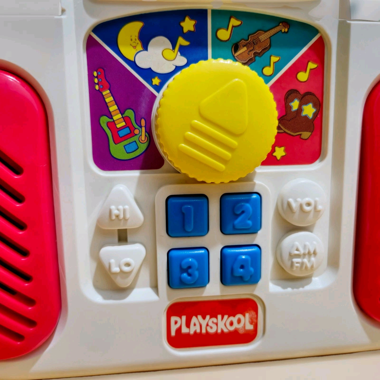 Vintage Playskool – Kids Boom Box Radio Toy – 1995 Tested and working