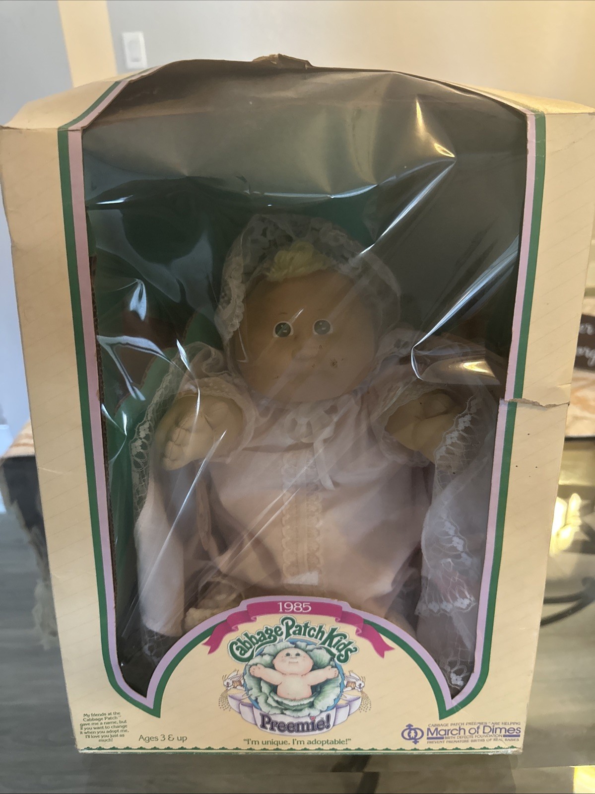 Cabbagepatch Kids Vintage 1980s Vintage Toy NRFB. Has Always Been Displayed.