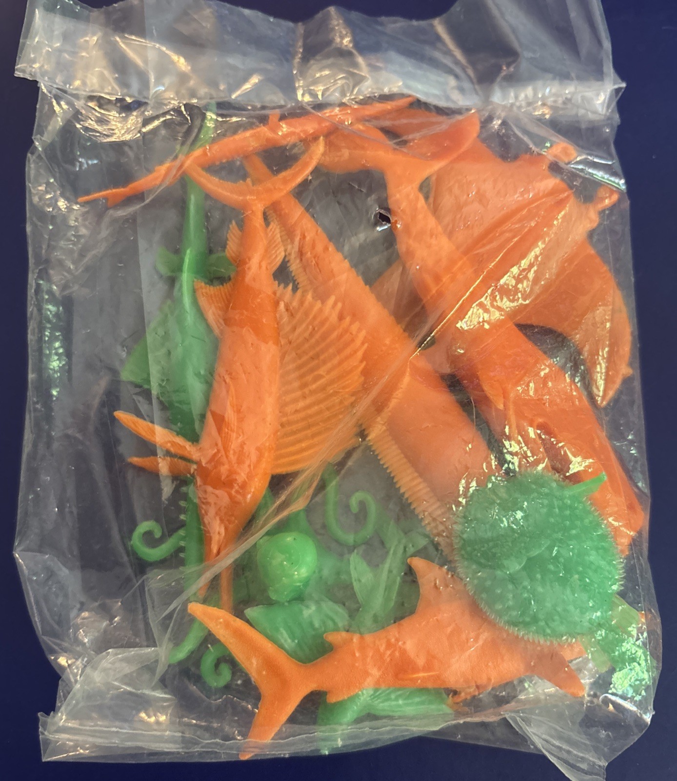 SEA CREATURES Cereal Premium 1968 MPC Plastic Fish Nabisco SUGAR CRISP Lot (16)
