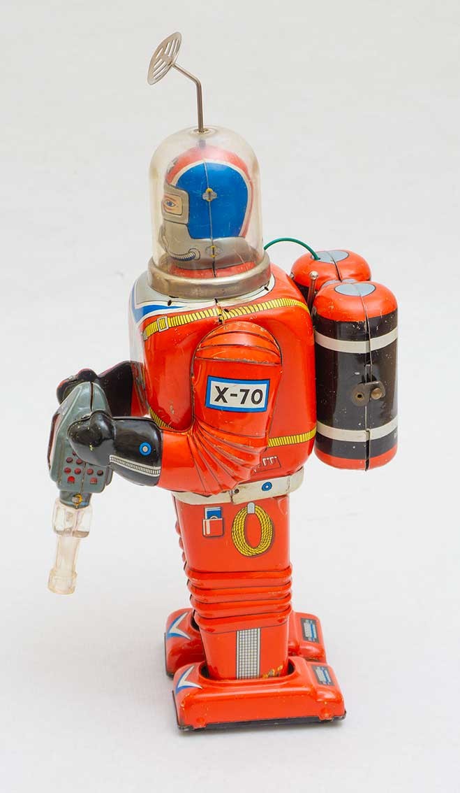 ULTRA RARE 1960S ROBOT DAIYA JAPAN X70 RED VERSION ASTRONAUT