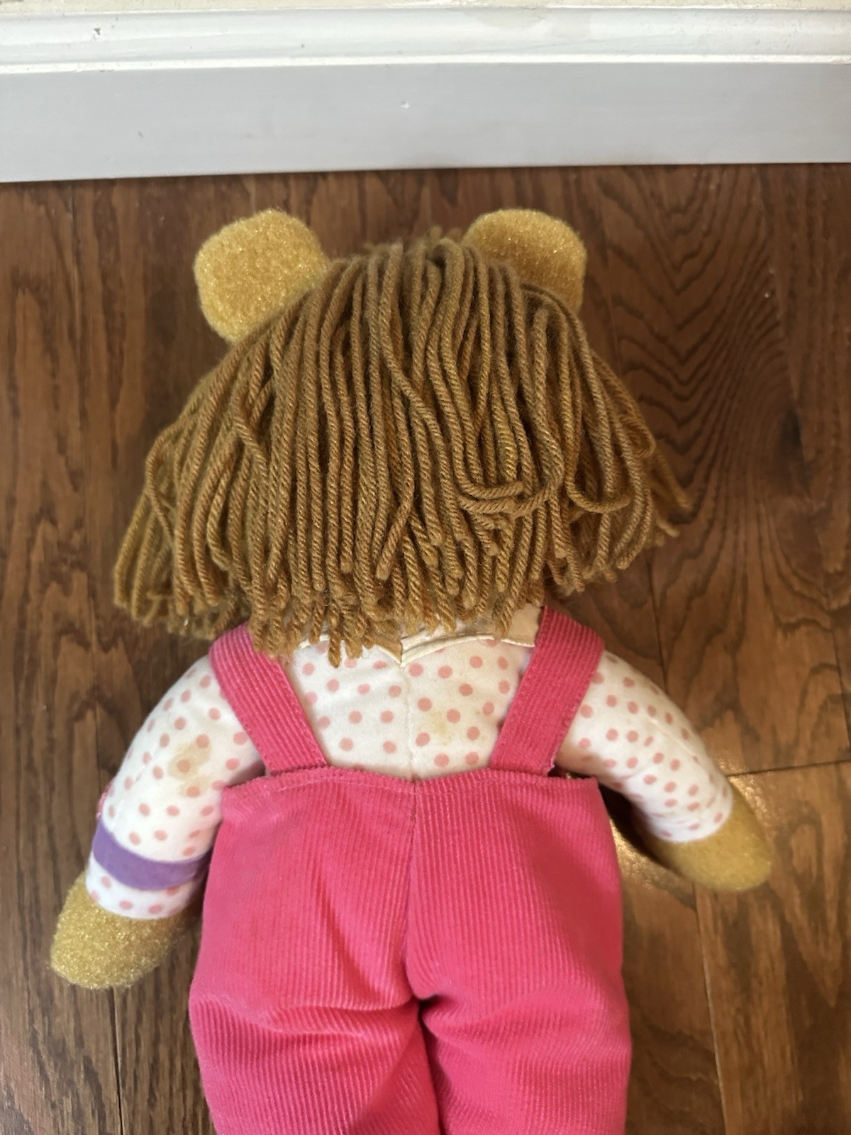 Playskool Arthur Dress Me D.W. 12″ Plush Stuffed Doll 1996 Marc Brown PBS Pink