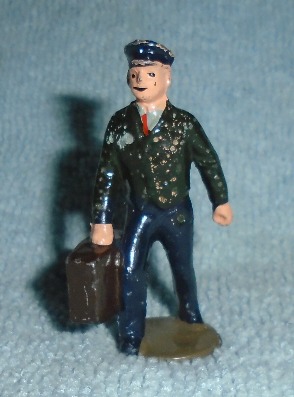 Johillco (John Hill & Co) Vintage Lead “Porter W/ Bag” EX Cond Free Ship Lot B
