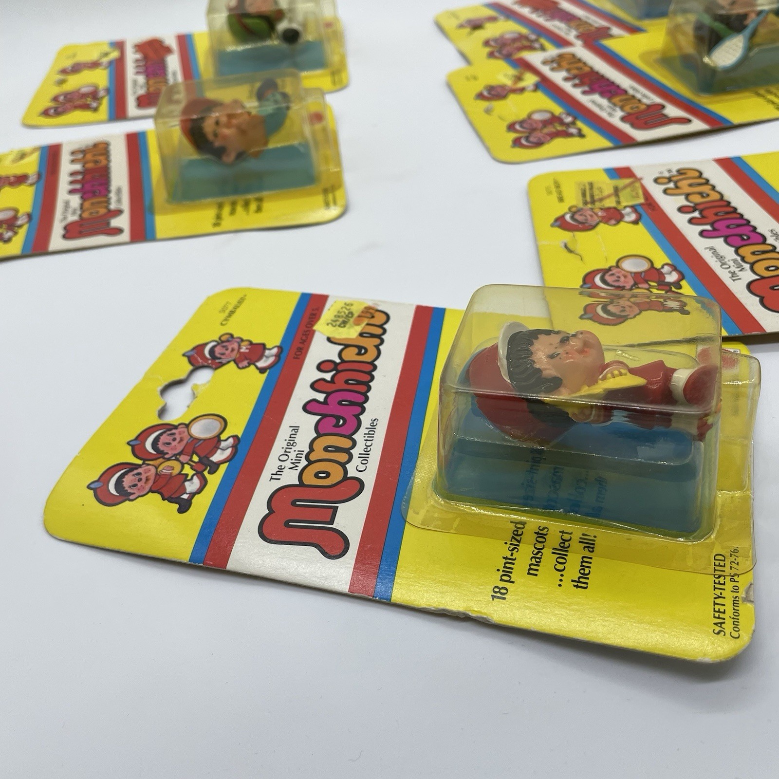 11 VINTAGE 1980 Mattel Monchhichi Mini Figures MOC Lot Sekiguchi Rare 80s