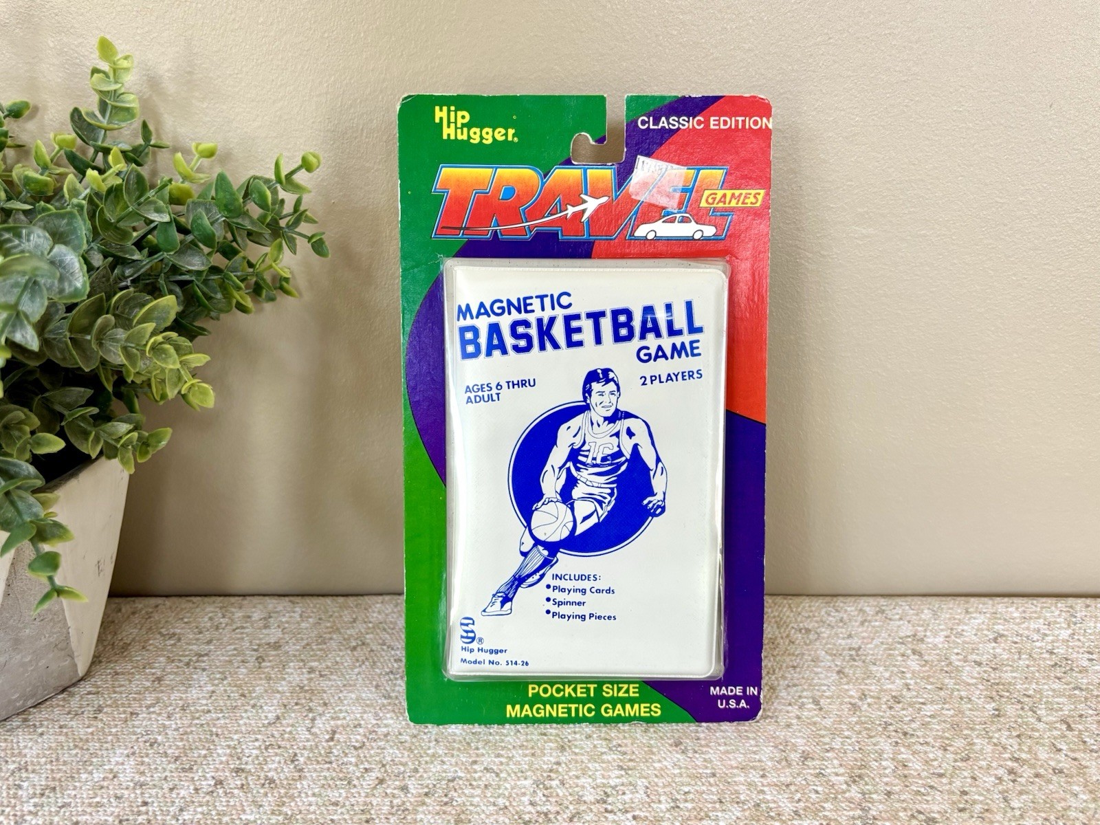 1980’s Vintage Original Hip Huggers Magnetic Basketball Game- New & Unopened!