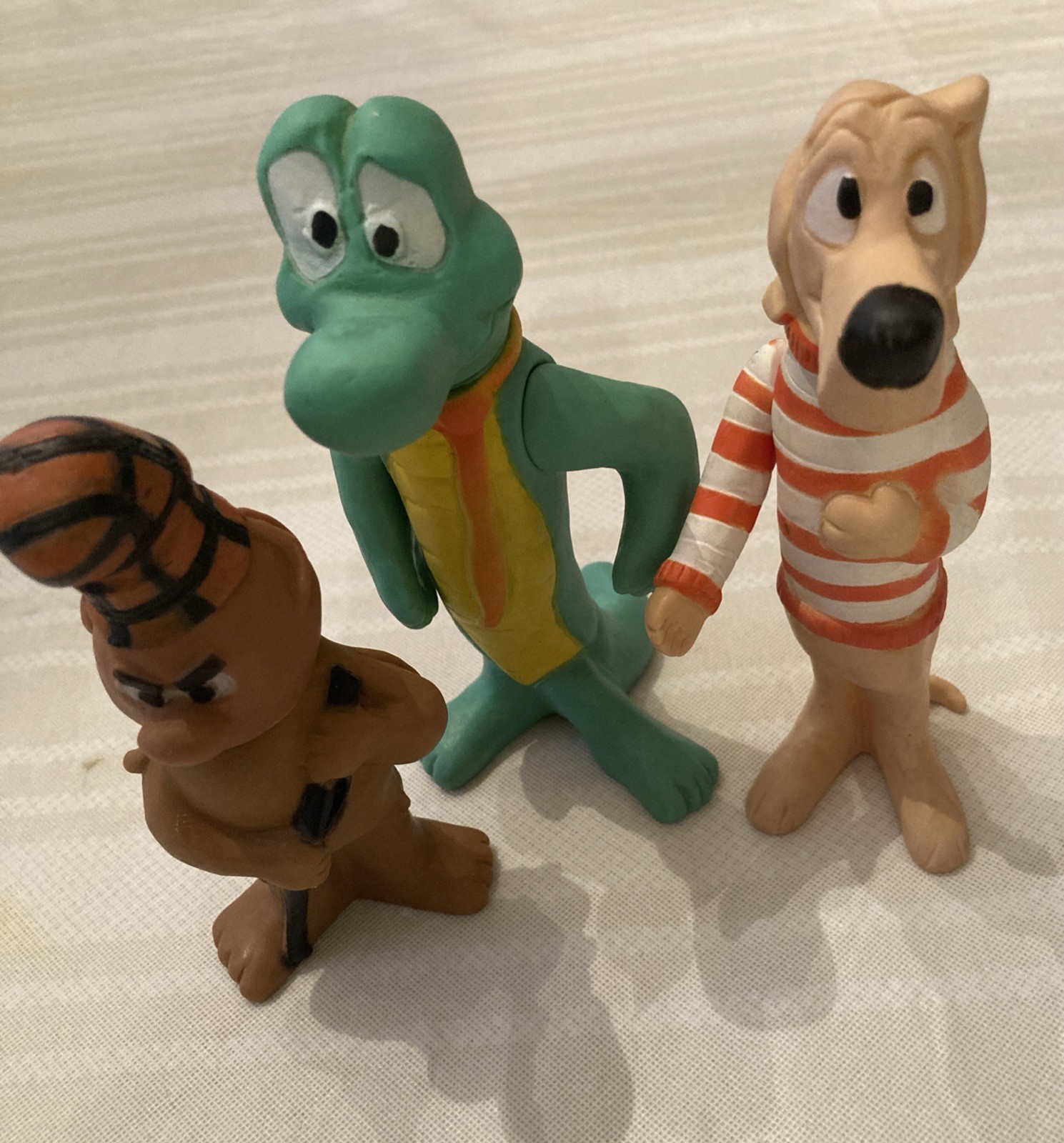 3 Walt Kelly 1969 Figures Toys, Albert ,Beauregard And Porky Pine