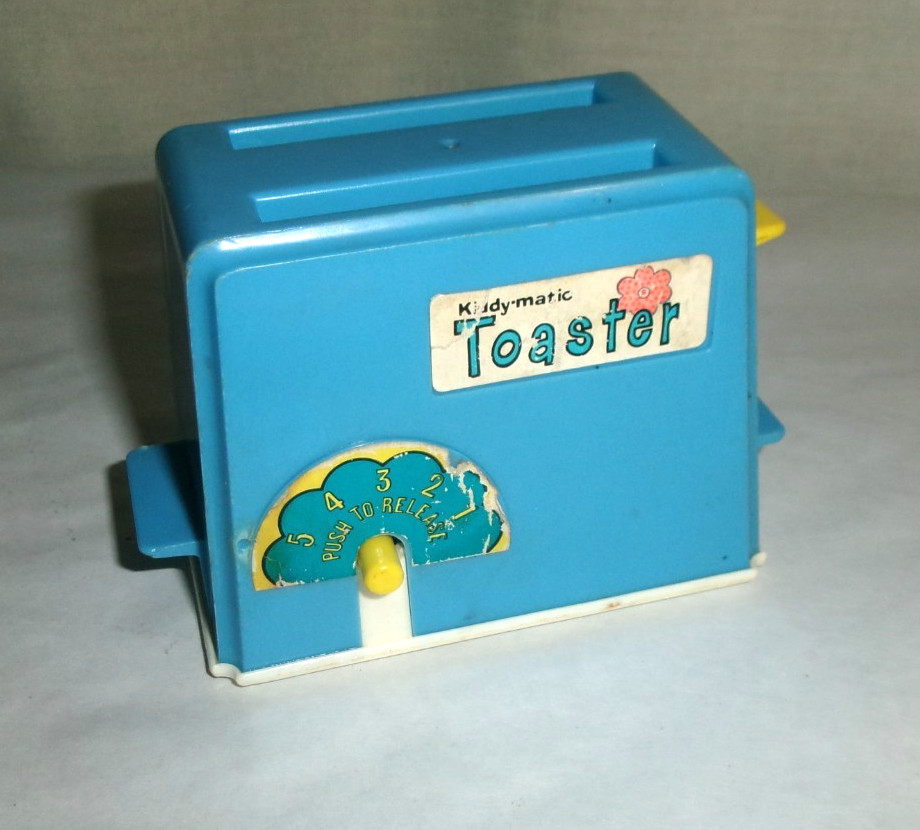 Vintage Working Toy Kiddy-Matic Toaster Chilton Toys