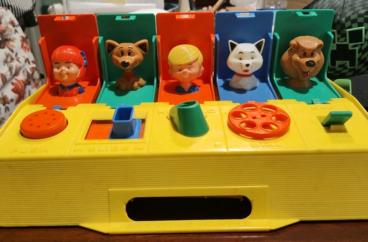 Kohner Bros Vintage Busy Surprise Push Button Toy ,From 60s Or 70s
