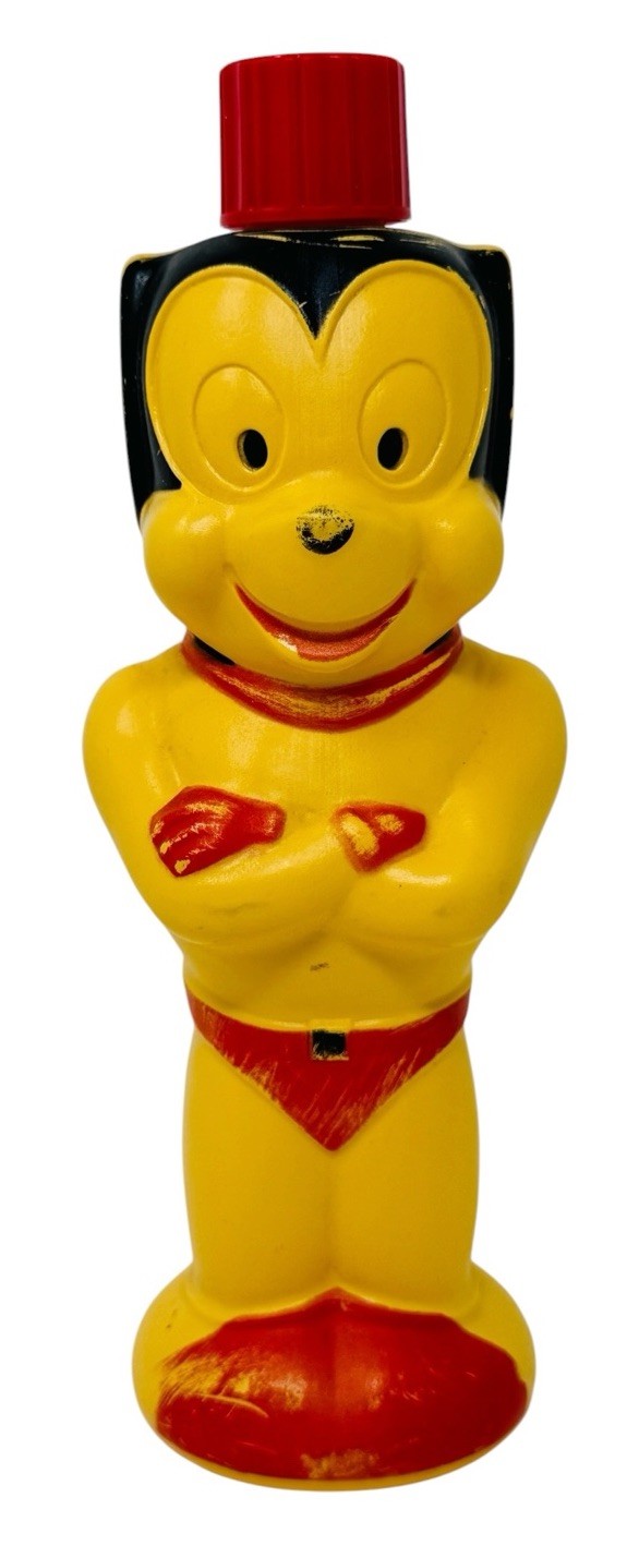 SOAKY 1963 “MIGHTY MOUSE ” TERRYTOONS, COLGATE-PALMOLIVE, 10” TALL