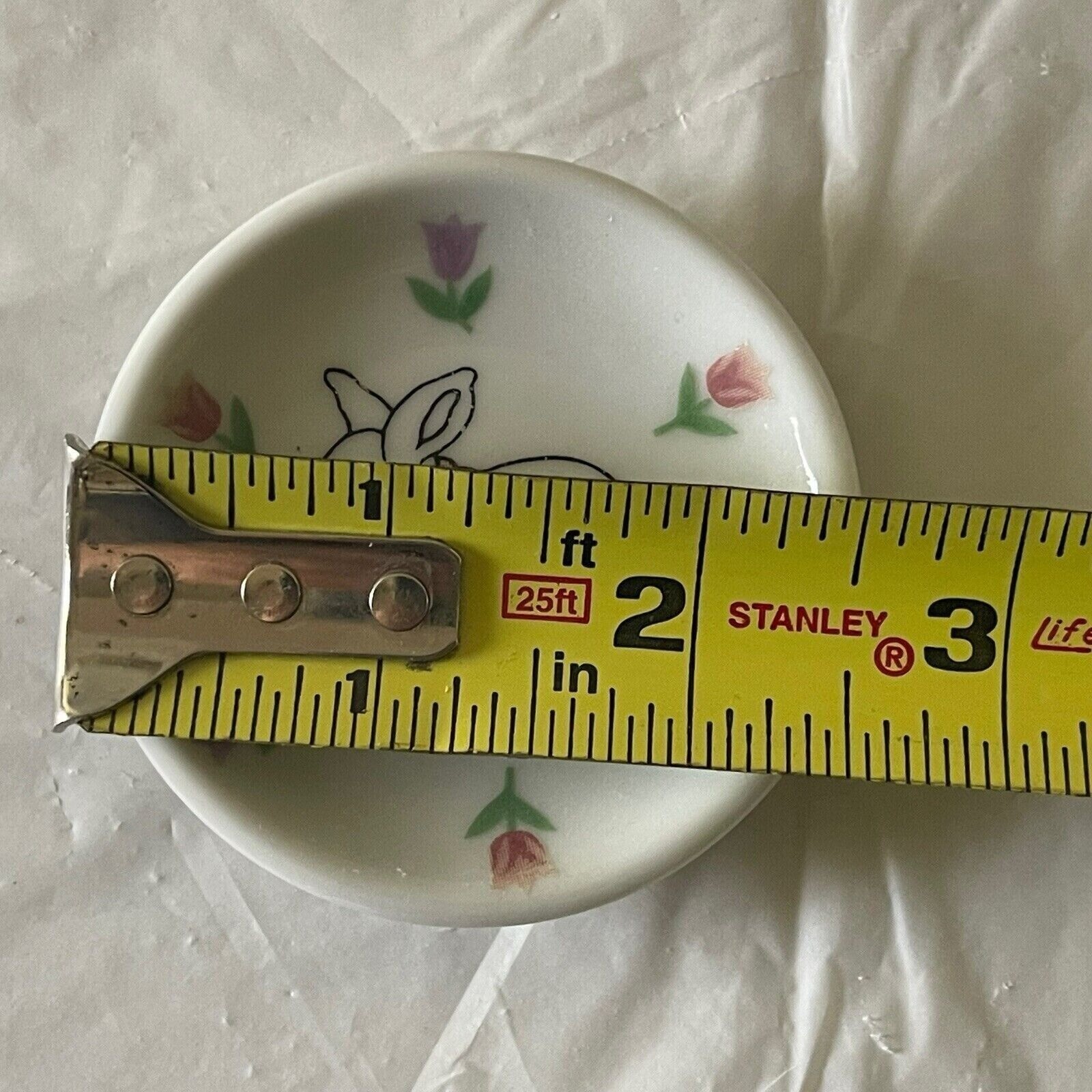 ABC Dist. Miniature Tea Set Replacement Plates Mini Porcelain 8 pc Rabbit Bunny