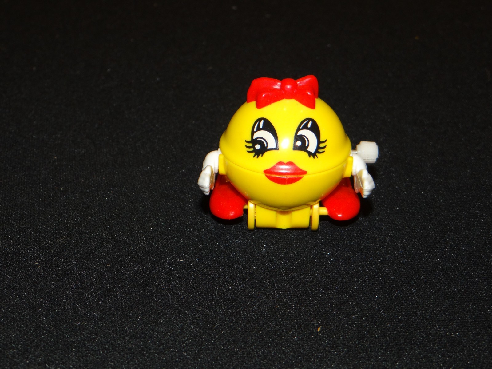 Vintage Tomy Bally/Midway Ms. Pacman Wind Up Toy Singapore 2″ WORKS! SEE VIDEO!