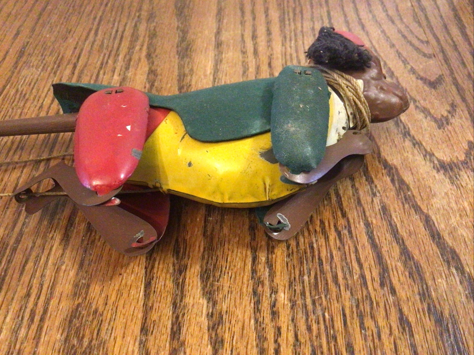 Vintage Circa 1903-20 Lehmann Mechanical Tin Climbing Monkey,w/orig.as is box