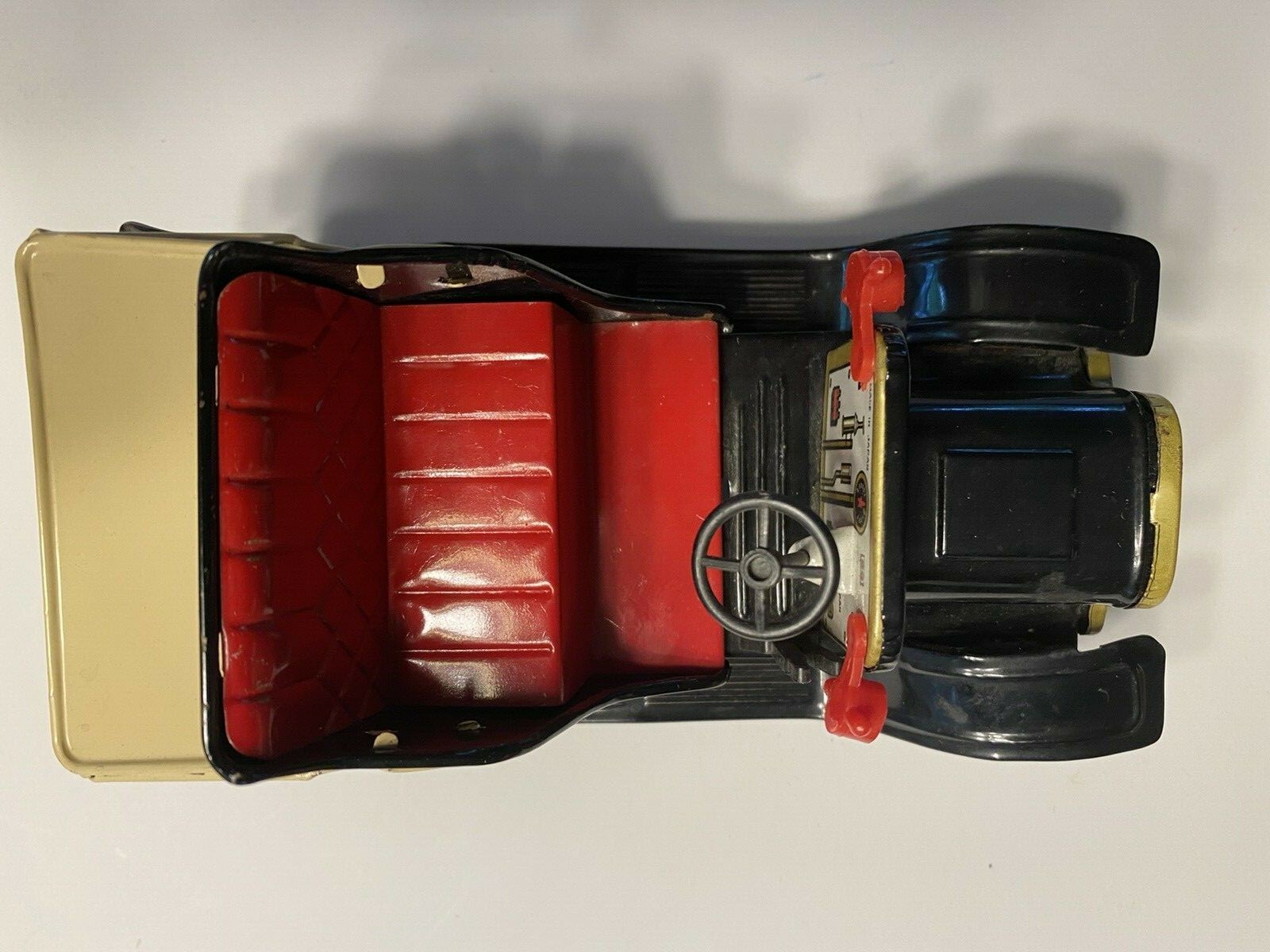Vintage Ford Model T Convertible Friction Toy Car Works Japan 1950s C6