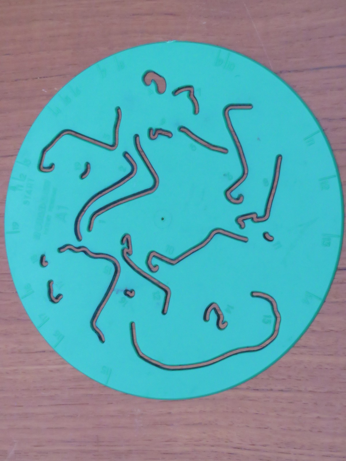 Vintage 1960’s Rota Draw Spirograph An Animal Project Plastic Discs x 6