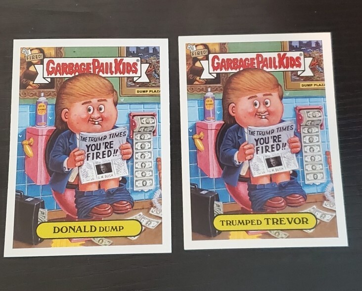 TOPPS GARBAGE PAIL KIDS DONALD DUMP /TRUMPED TREVOR, LOT OF 4 CARDS 2004 NM
