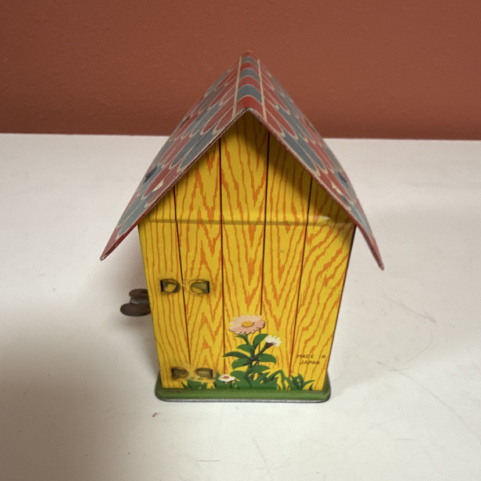 Vintage Tin Wind-up Dog House Toy Made in Japan for Ages 4-7 8-11 Years