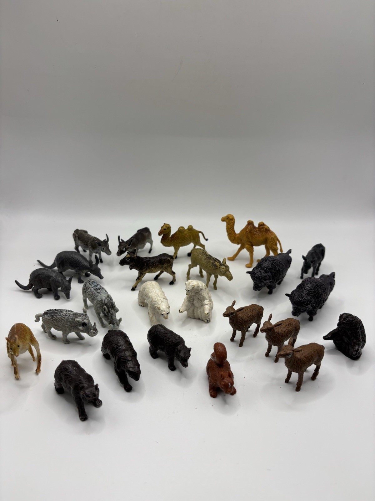 Vintage 1972 RAE Noahs Ark Plastic Animals Lot Mixed Hand Painted Hong Kong