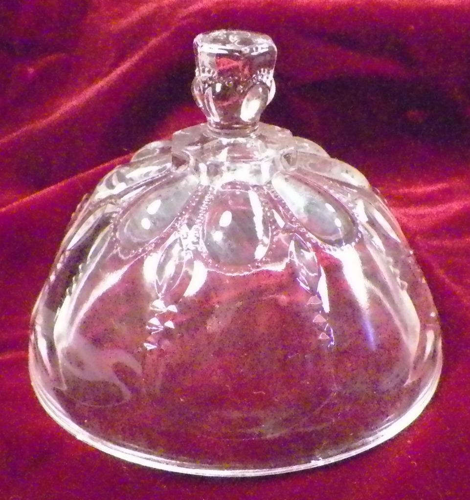 Michigan Toy Butter Dish & Lid US Glass 15077 Clear EAPG Child’s Antique