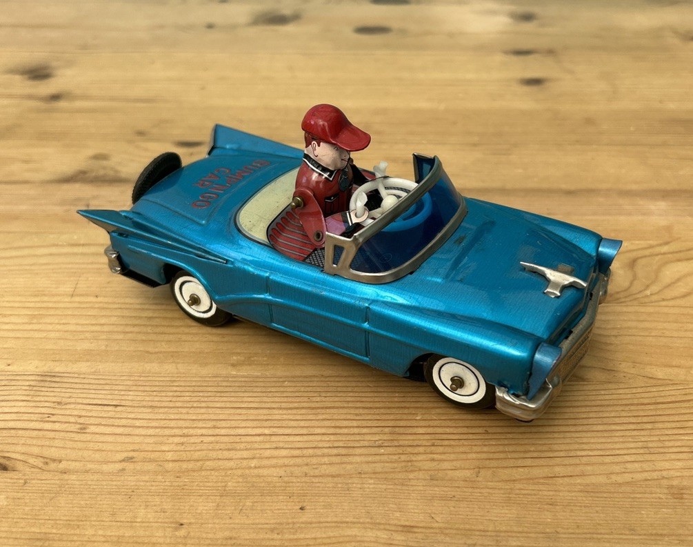 Ko Yoshiya Bump’N Go Chevrolet Cabriolet Japan Tin Car 50s