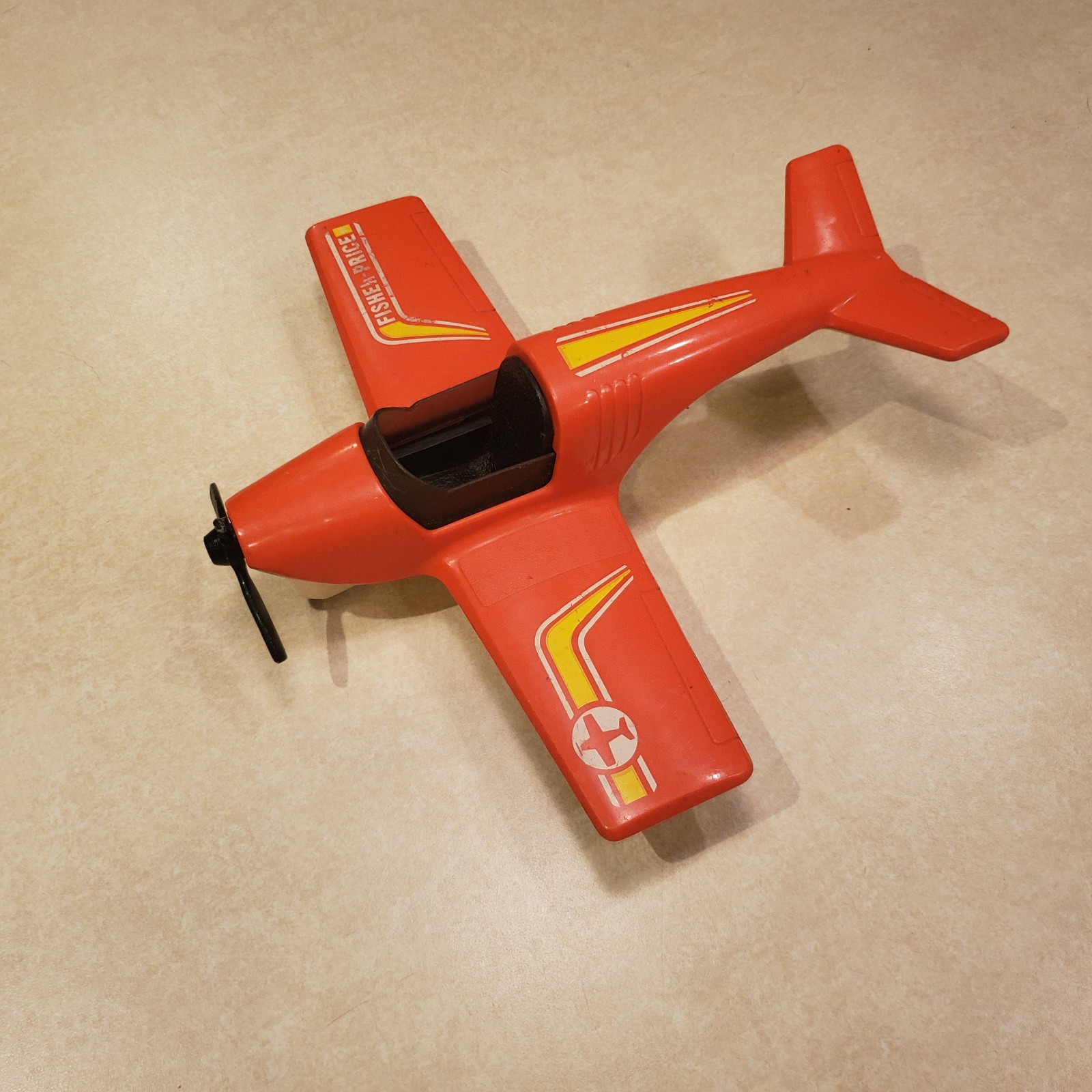 vintage Fisher Price Adventure People Daredevil Sport Plane broken propeller