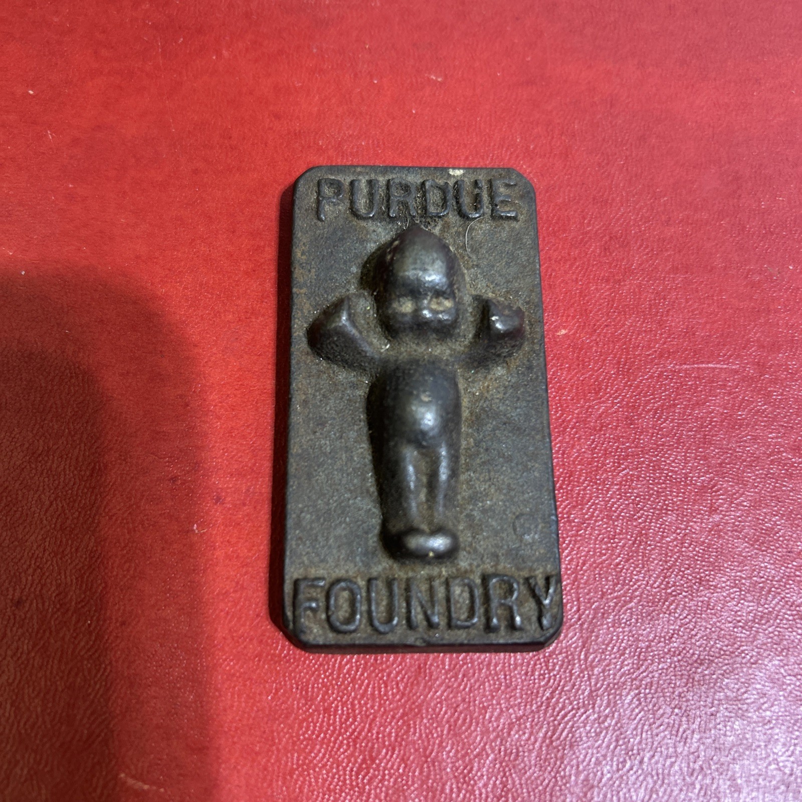 Vintage Purdue Foundry Cast Iron Kewpie Baby Doll Paperweight