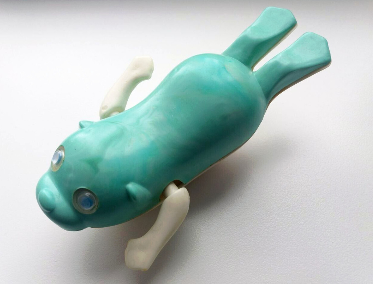 Soviet Russian Children’s Toy Wind-up Fur Seal. Works. Vintage USSR. Rare