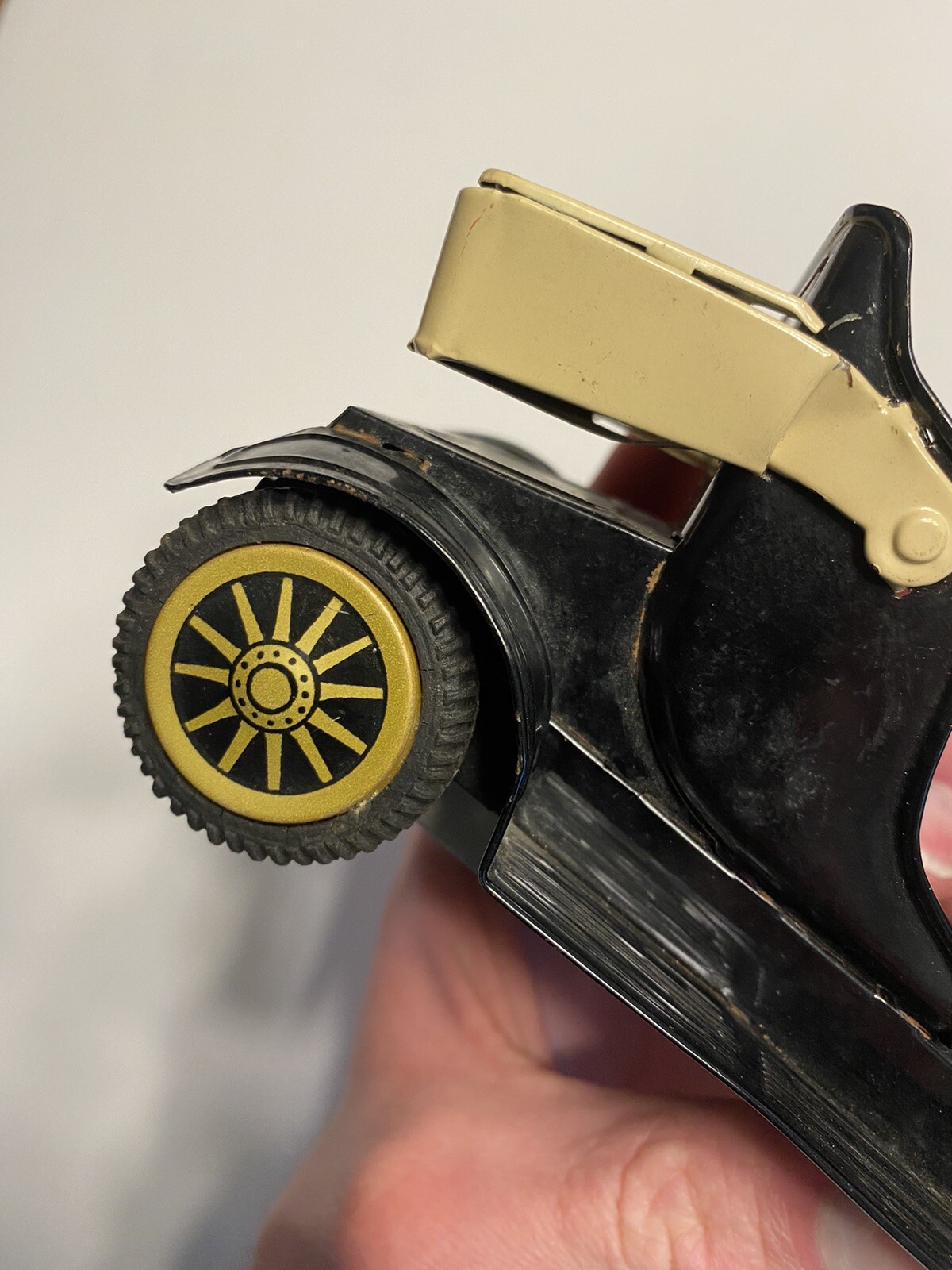 Vintage Ford Model T Convertible Friction Toy Car Works Japan 1950s C6