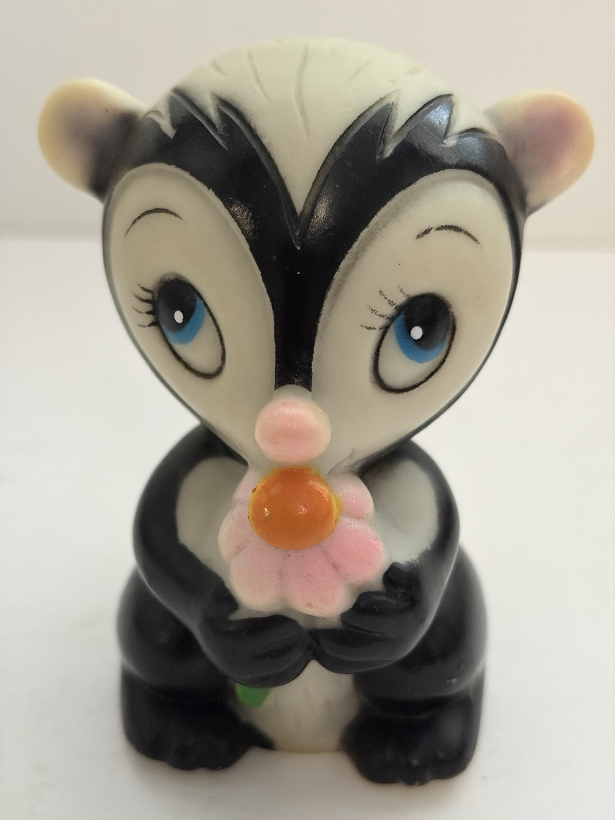Vintage Rubber Squeak Toys 1973 Dankin “Flower” Skunk 1980 Klara Klucker Work