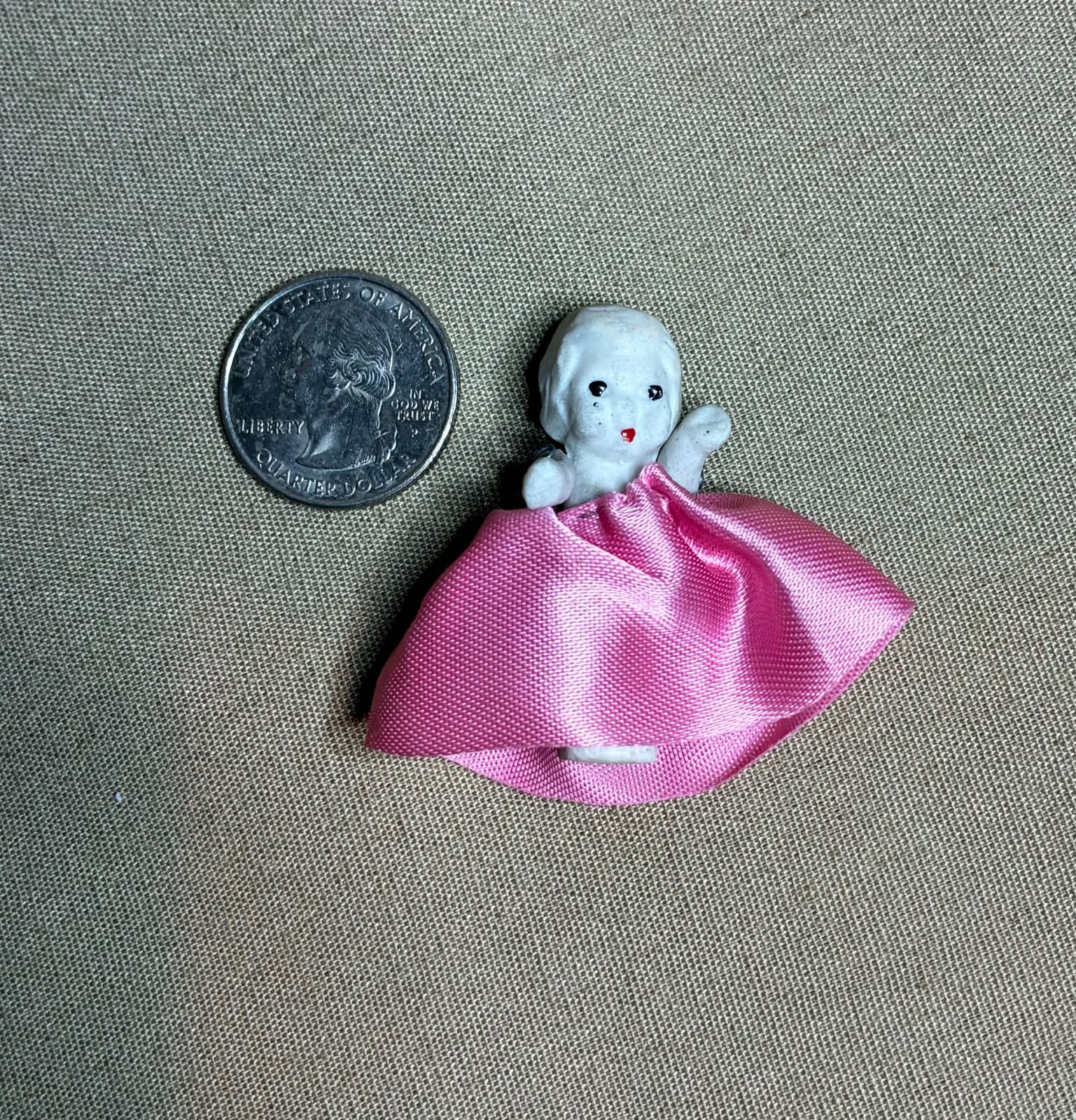 Antique Jointed JAPAN Bisque Baby Tiny Miniature Porcelain Kewpie Doll